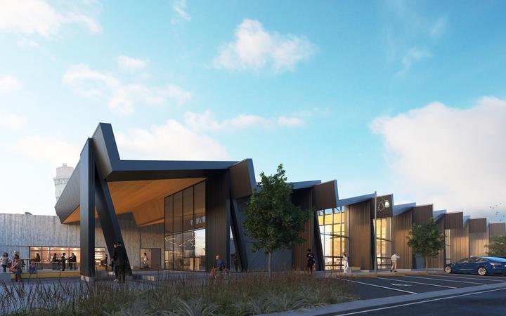 An artist's impression of Te Ramanui o Ruapūtahanga - Hawera's new $11m civic centre. Photo:...