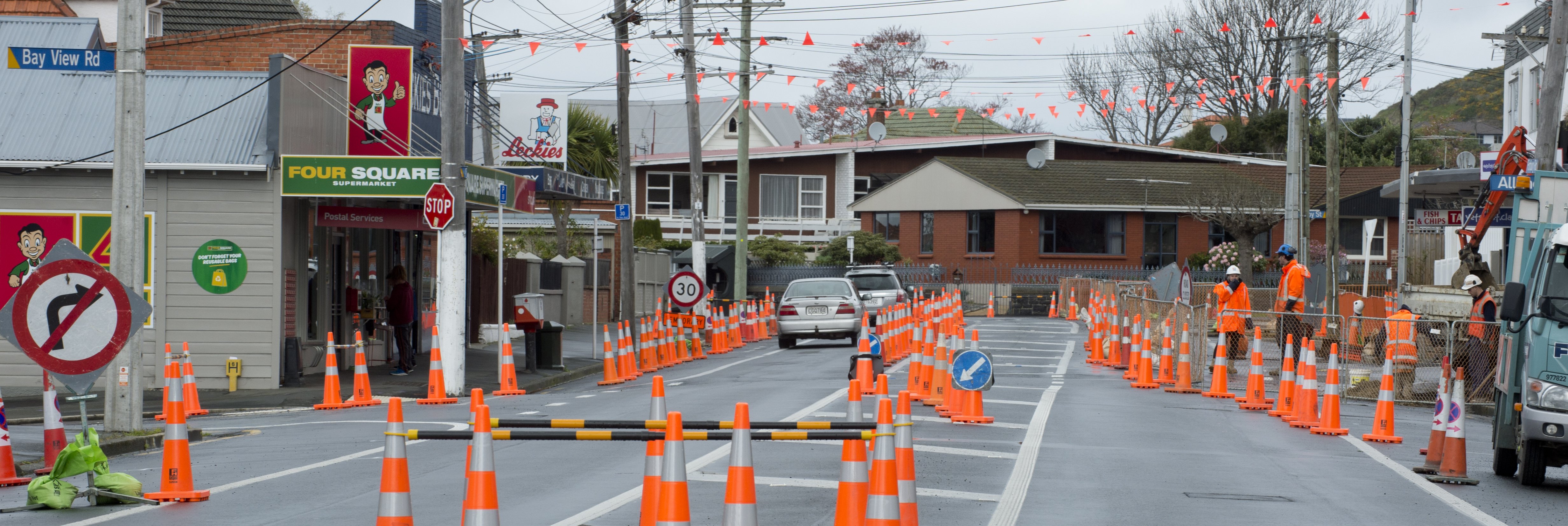 Roadworks at the intersection of Forbury, Bay View and Allandale Rds are expected to be ongoing...