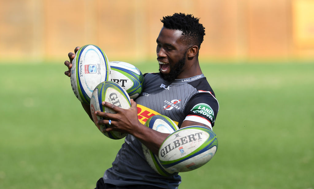 Springboks captain Siya Kolisi during a Stormers training session in Cape Town. Photo: Getty