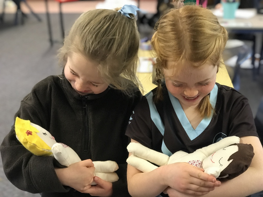 Selwyn House School year 2 pupils Clementine and Anna. Photo: Supplied
