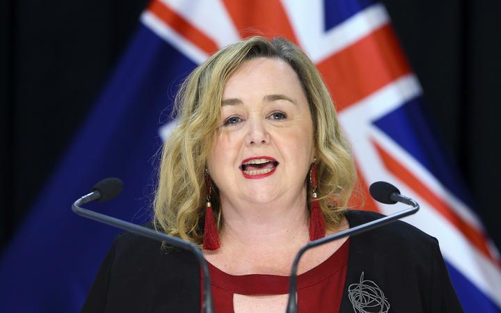Minister in charge of managed isolation Megan Woods is interested in Queensland's introduction of...