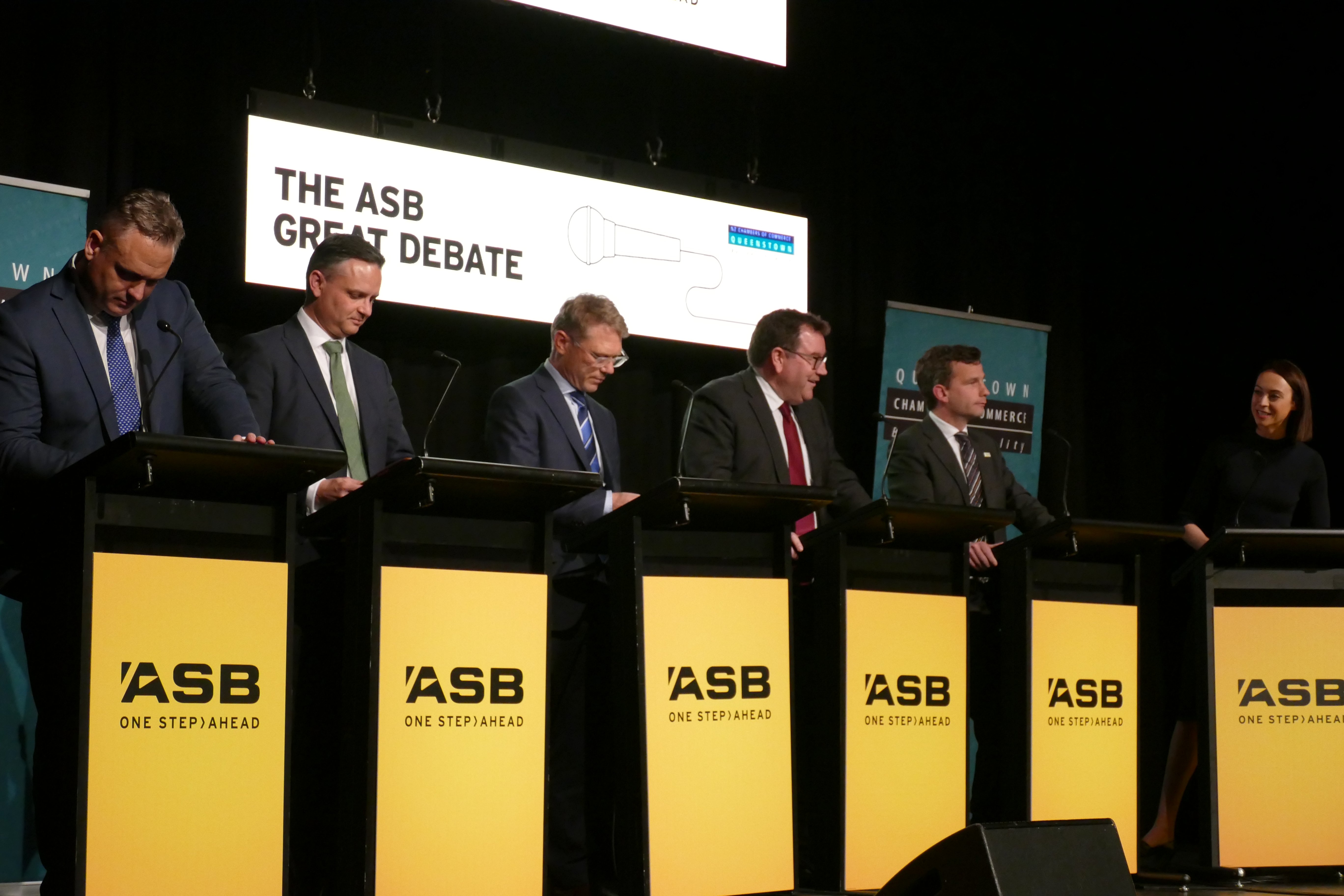 Pictured during the Queenstown Chamber of Commerce’s ASB The Great Debate in the resort last...