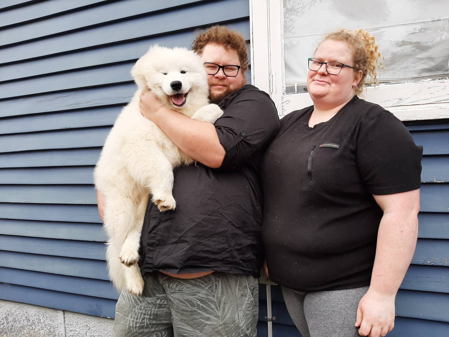 Kaikohe couple Alistair and Annalise, pictured with their dog Moose, urge anyone who might know...