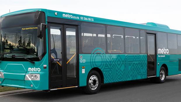 Environment Canterbury's new teal bus design. Photo: ECan
