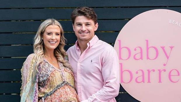 Beauden and Hannah Barrett's baby shower. Photo: Instagram