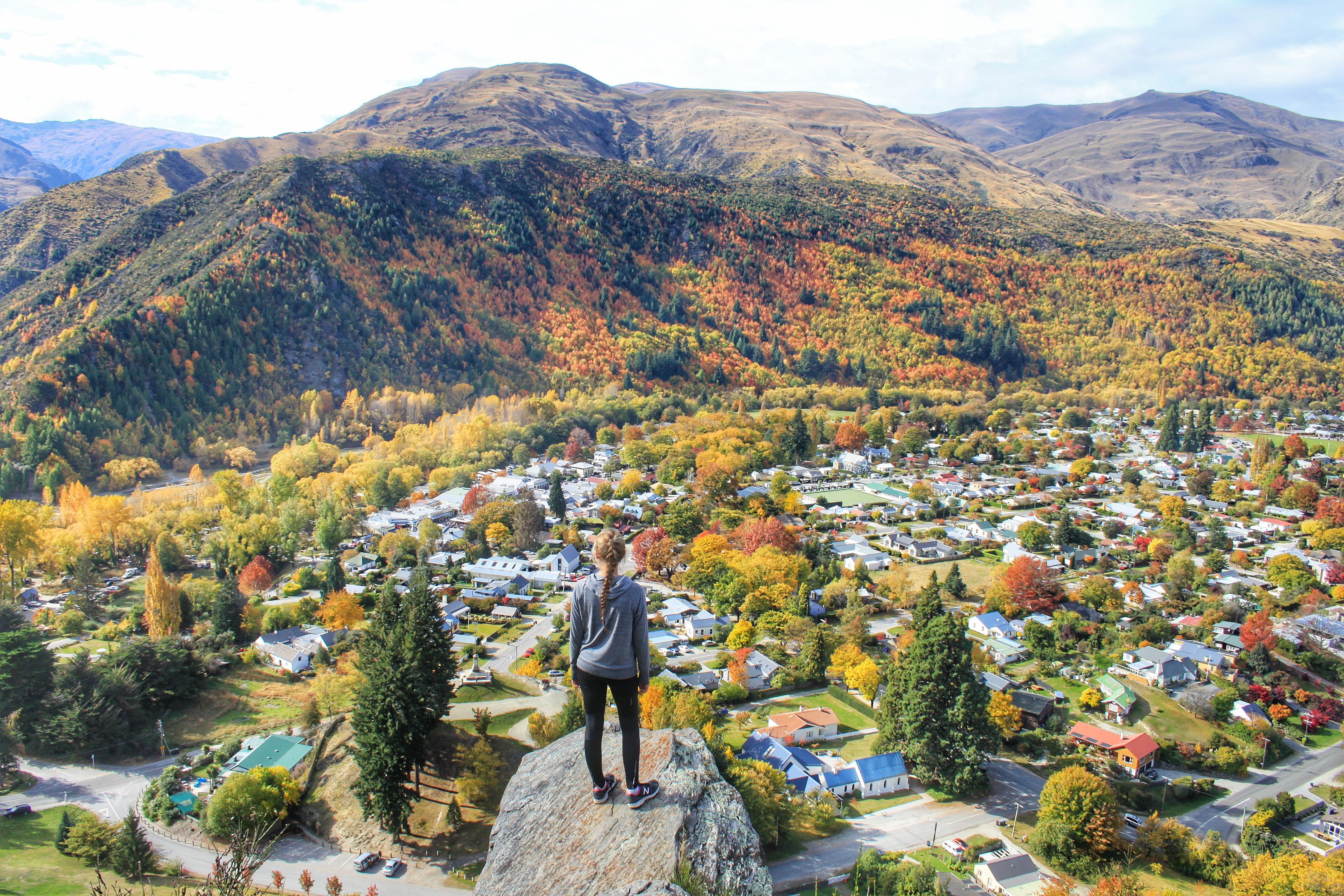 A panorama of stunning autumn colours in Arrowtown. PHOTO: Debbie Pettinger