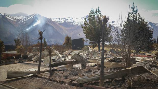 Winds of up to 160km/h have been proving a challenge for firefighters today. Photo: Logan Church ...