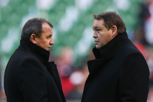 Ian Foster and Steve Hansen. Photo: Getty Images