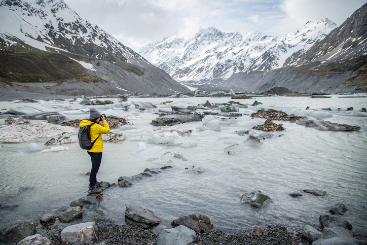 Hooker glacier in Aoraki Mount Cook National Park. Photo: Getty Images