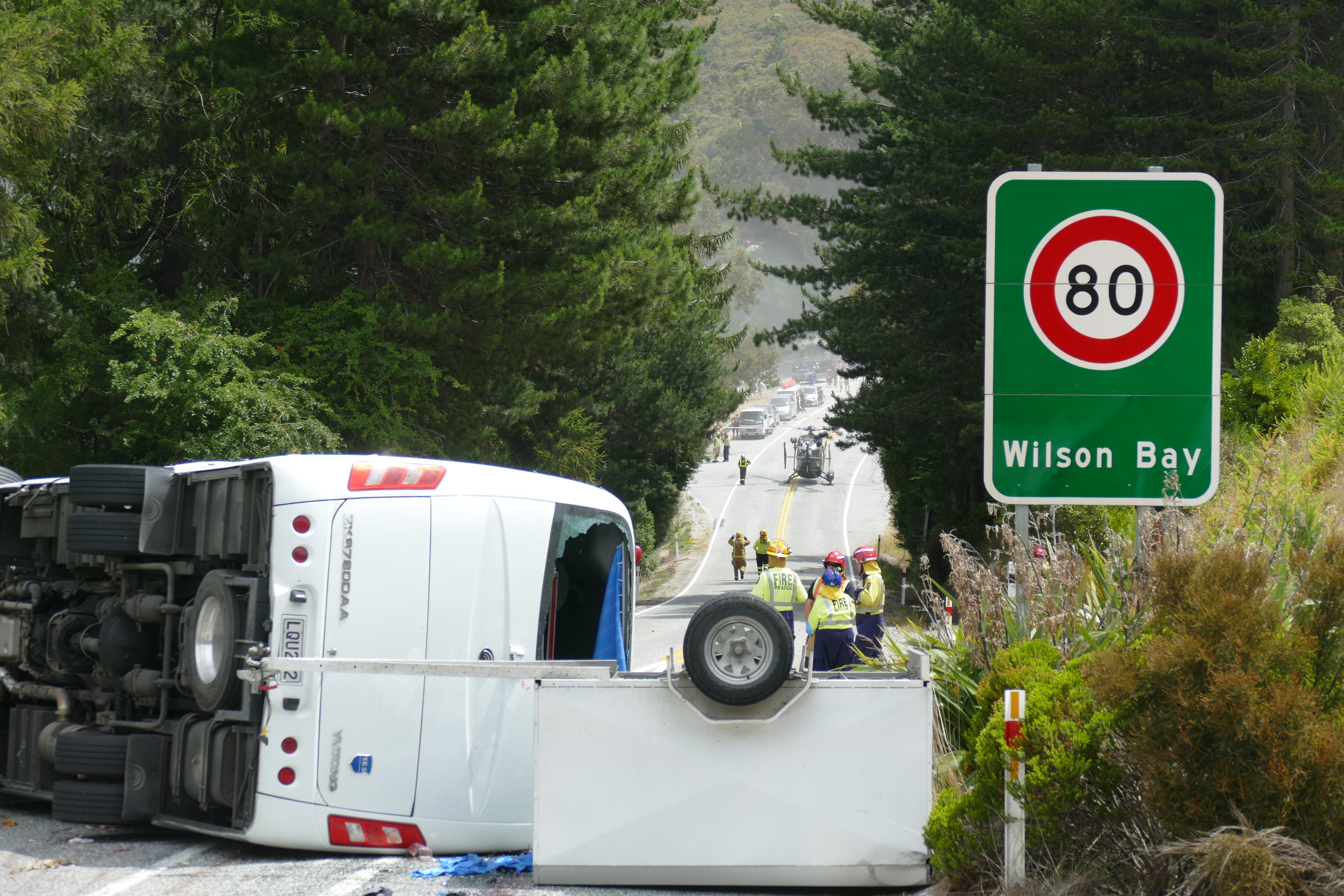 The crash happened on the Queenstown-Glenorchy Rd in January. Photo: Tracey Roxburgh