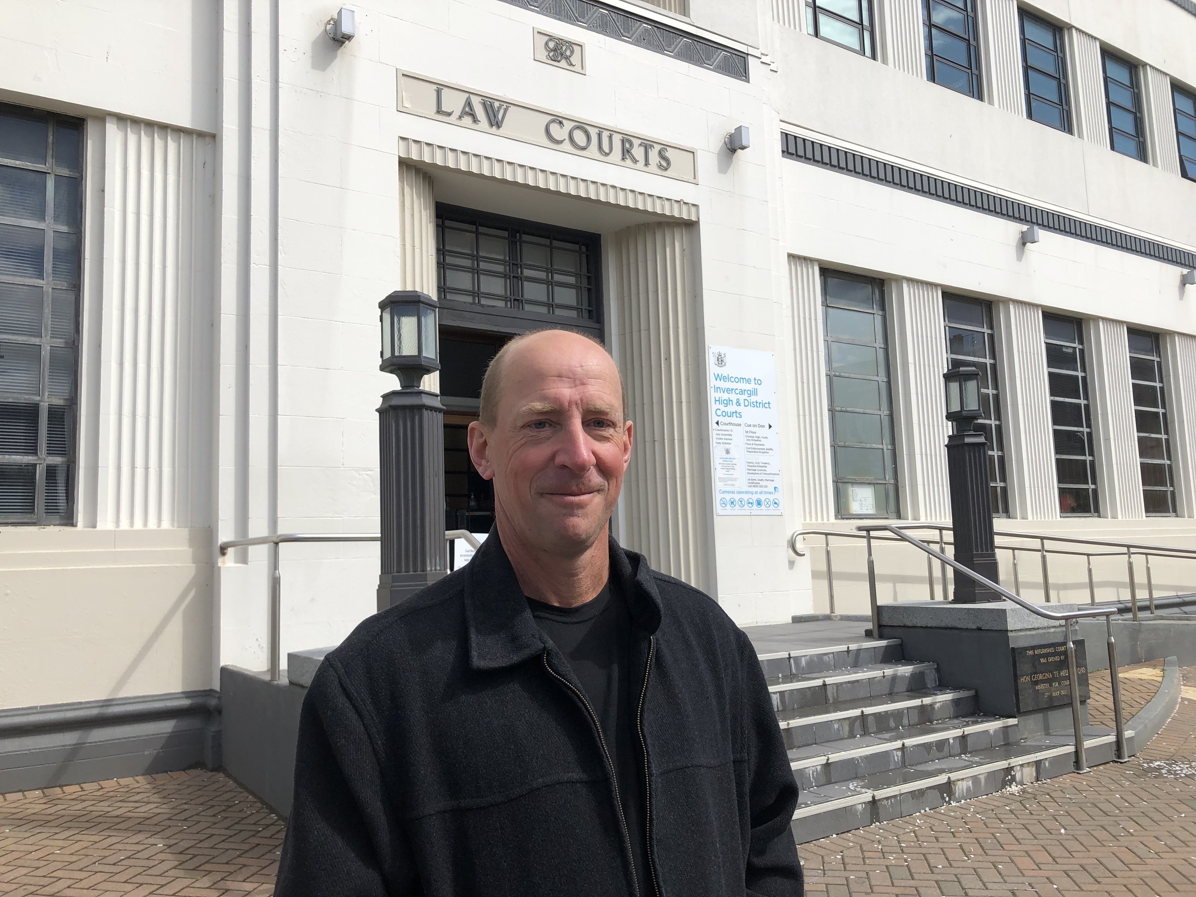 Southland farmer David John Wilson is relieved after his sentencing in the Invercargill District...
