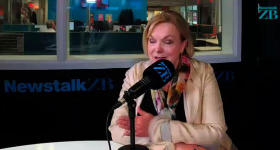 National leader Judith Collins with Newstalk ZB's Chris Lynch. Photo: NZH