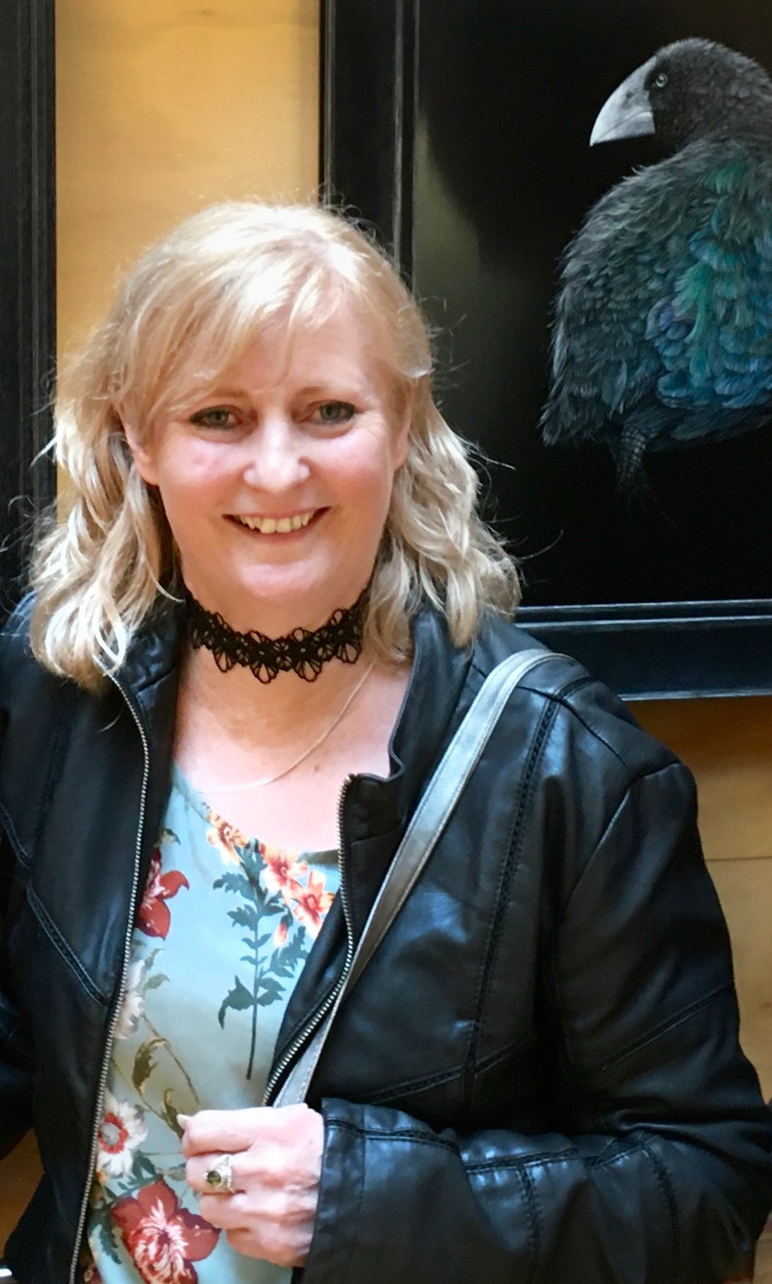 Karen Rankin-Neal at the opening of her exhibition ‘‘Jewels of Zealandia’’ last week. PHOTO:...