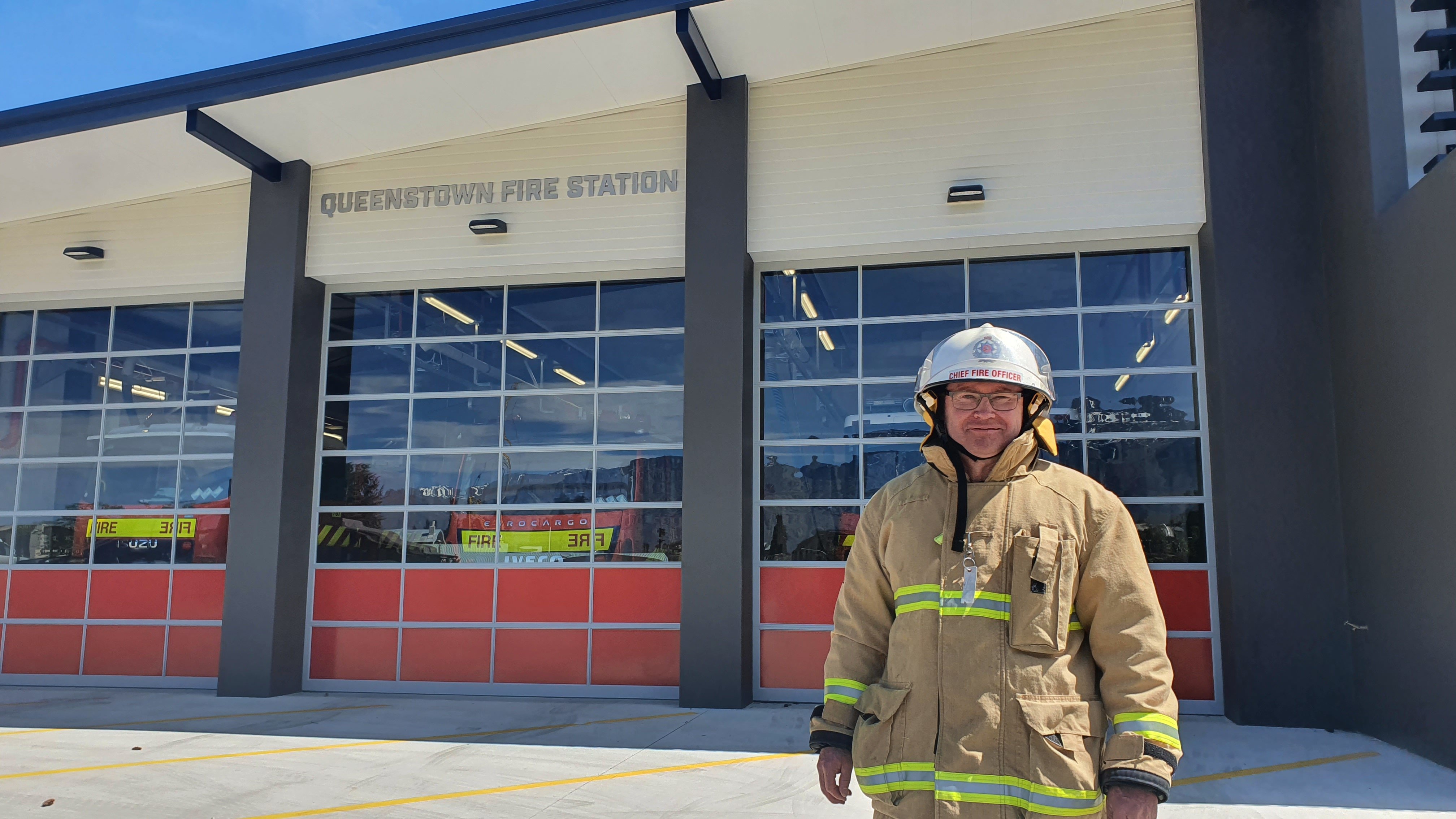 Queenstown Chief Fire Officer Terry O’Connell outside the refurbished station on 
...