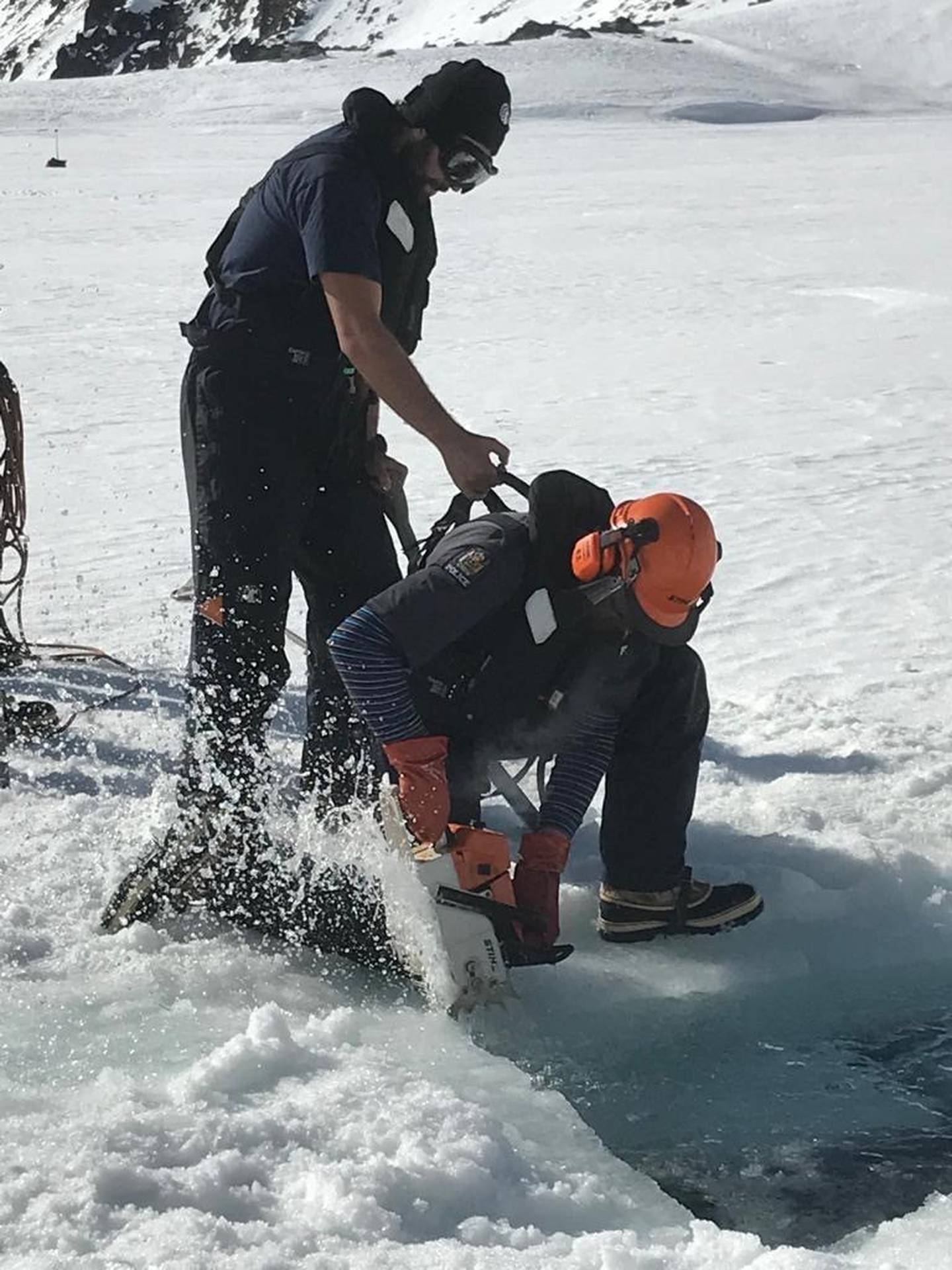 A training exercise at Lake Alta in the Remarkables near Queenstown. Photo: Supplied