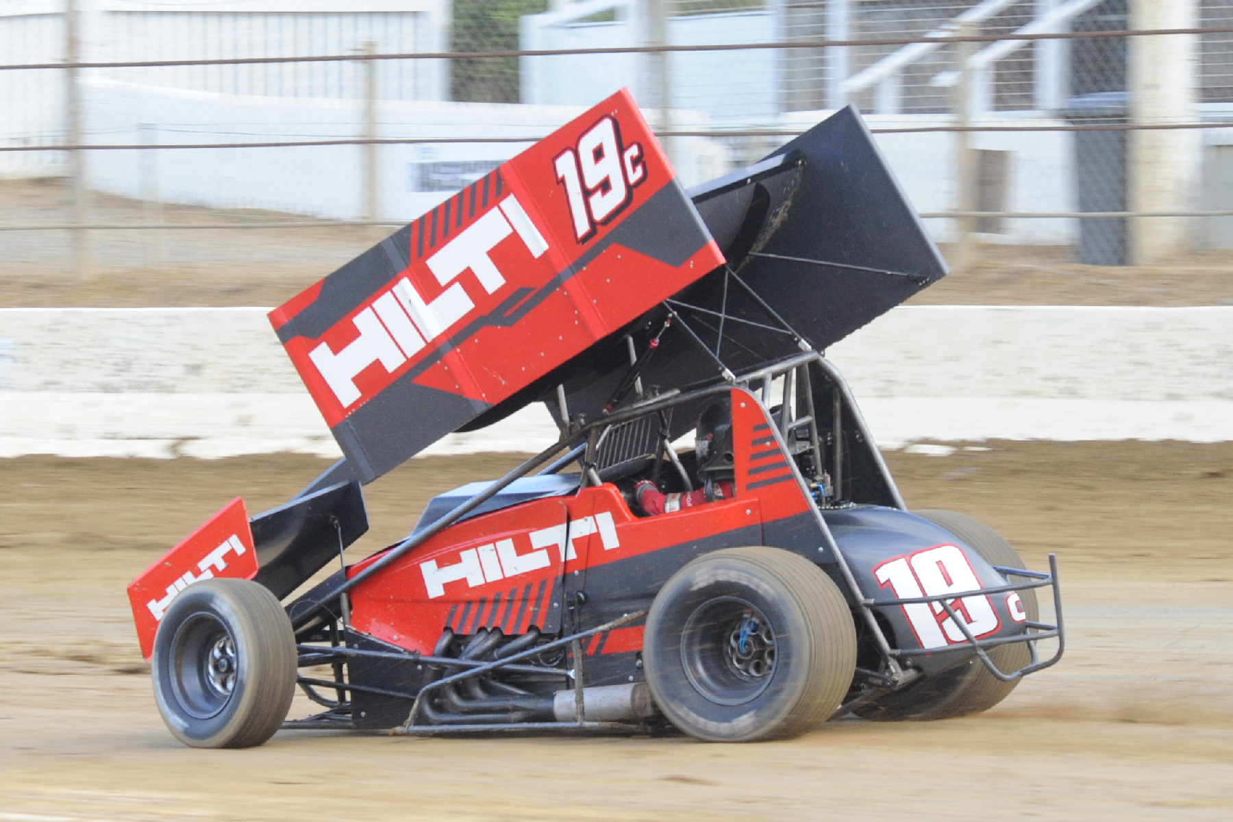 Rolleston sprintcar racer Jamie Duff at Ruapuna recently. Photo: Mainland Photos