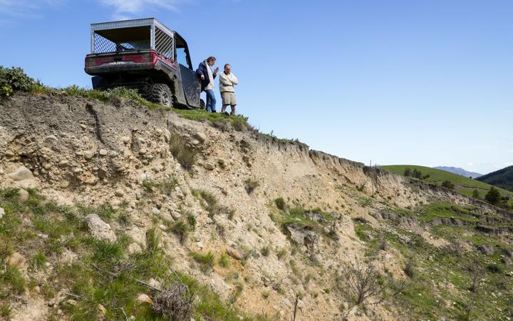 Tim Anderson at his property four years on. Photo: RNZ / Nate McKinnon