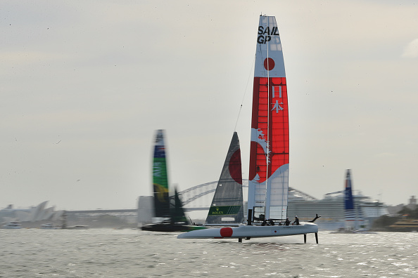 SailGP teams competing during the Sydney event earlier this year. Photo: Getty Images