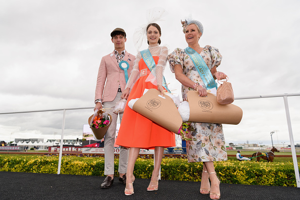 Best Dressed Man winner Dylan Booysens, Best Dressed Lady winner Laura Campbell and Best Dressed...