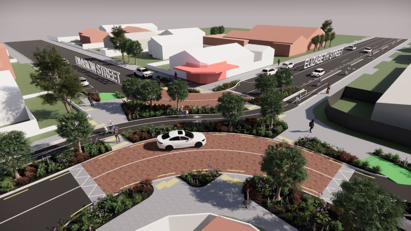 Cycleway work in Riccarton will soon result in a new look for Elizabeth St. Photo: Newsline