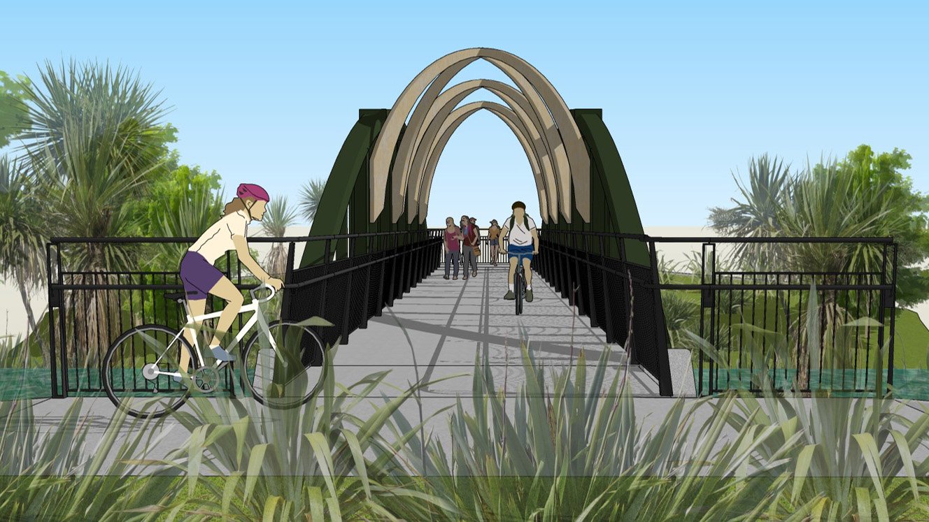 Construction on three new pedestrian and cycleway bridges across the Avon River is set to start...