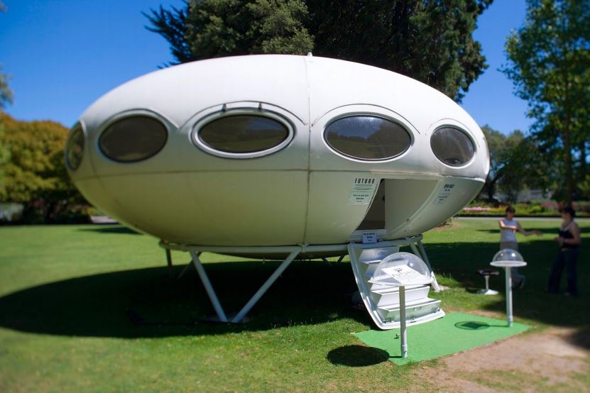 Interest in a spaceship-style house for sale in Christchurch has skyrocketed online. Photo: Supplied