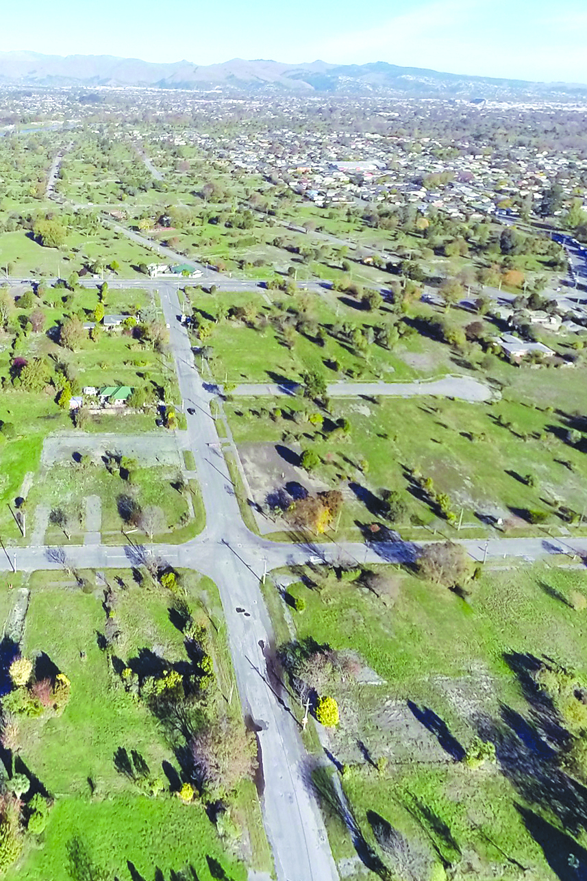 Part of the Christchurch red zone. Photo: File