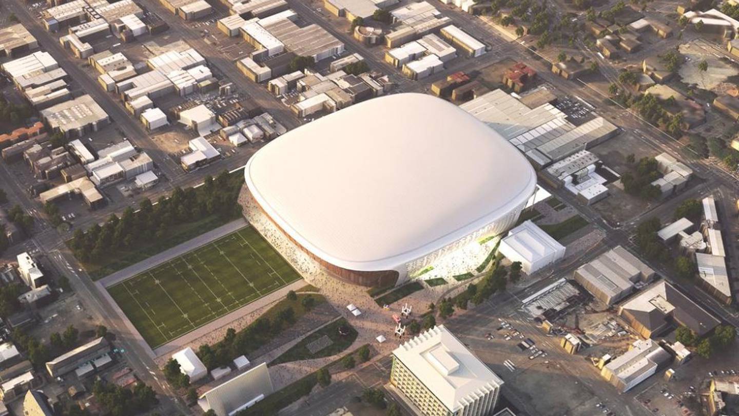 An artist's impression of the Canterbury multi-use arena. Photo: Supplied