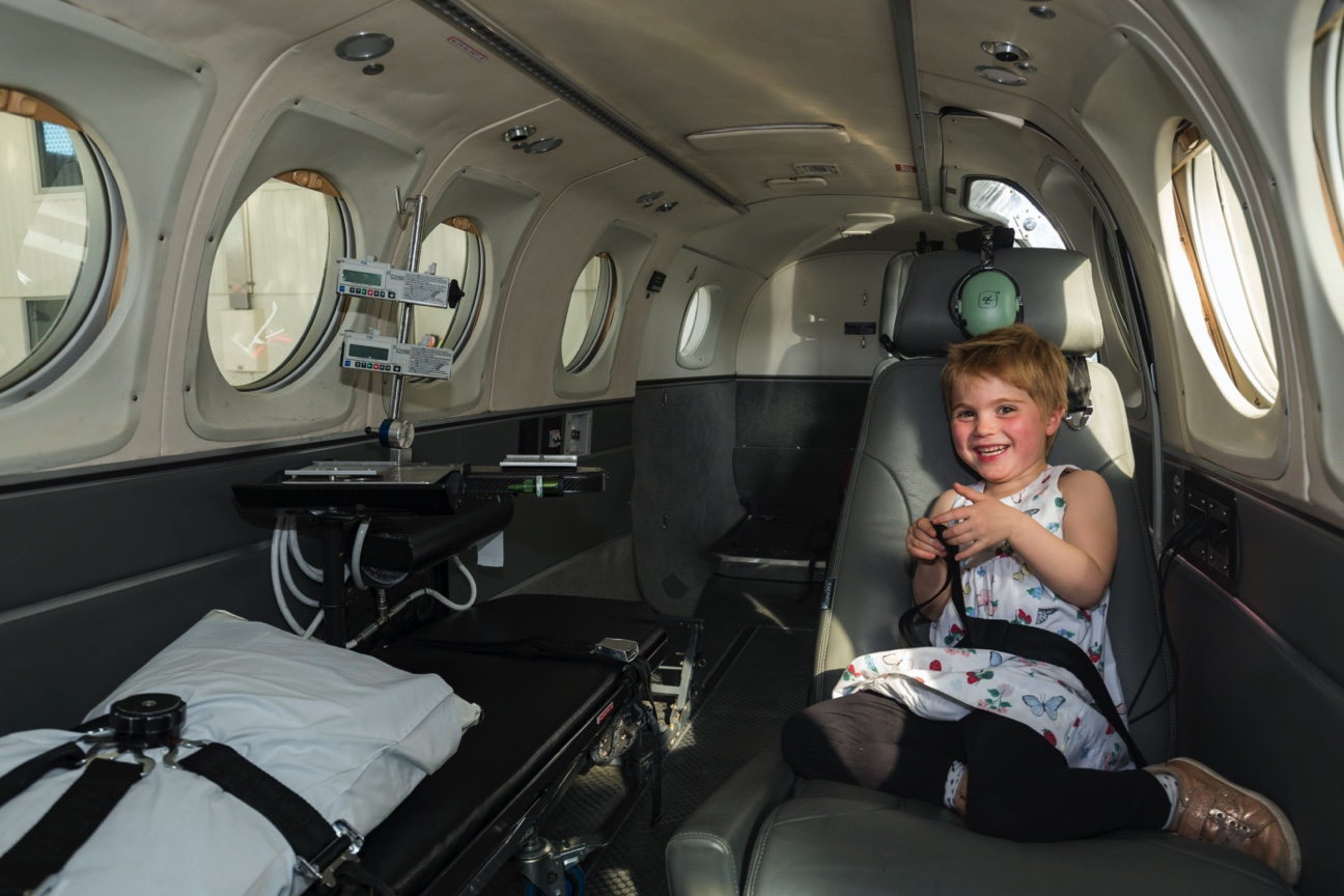 Rita McCormack on board the new plane. Photo: NZFD