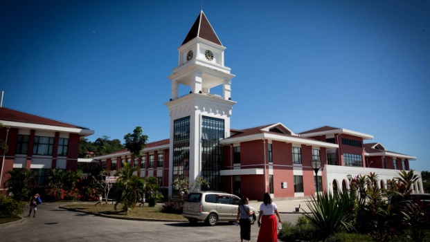 Samoa's two positive Covid-19 cases are isolation at the Tupua Tamasese Meaule Hospital near Apia...