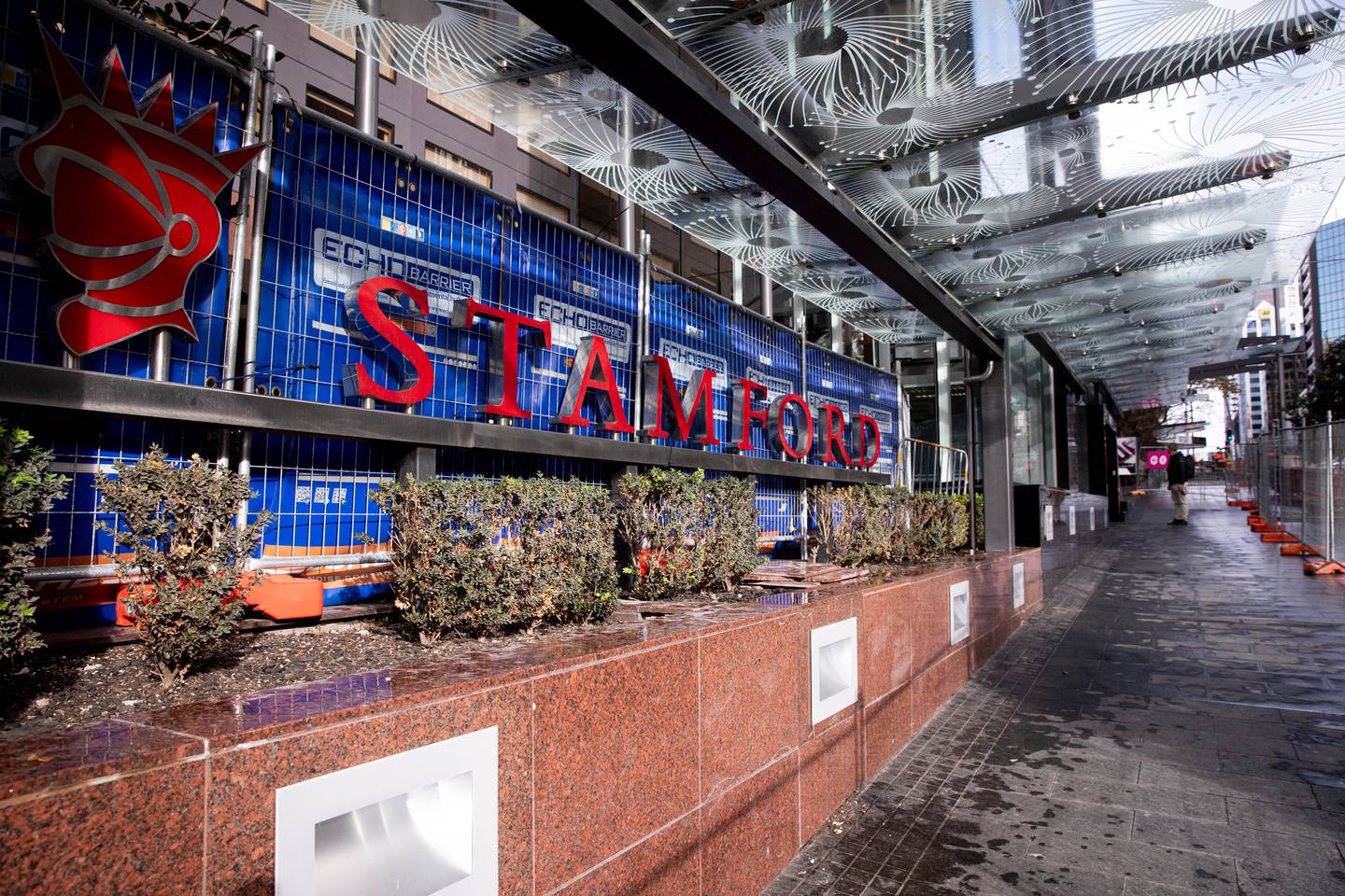 The Stamford Plaza Auckland hotel in Albert St is a managed isolation facility. Photo: NZ Herald 