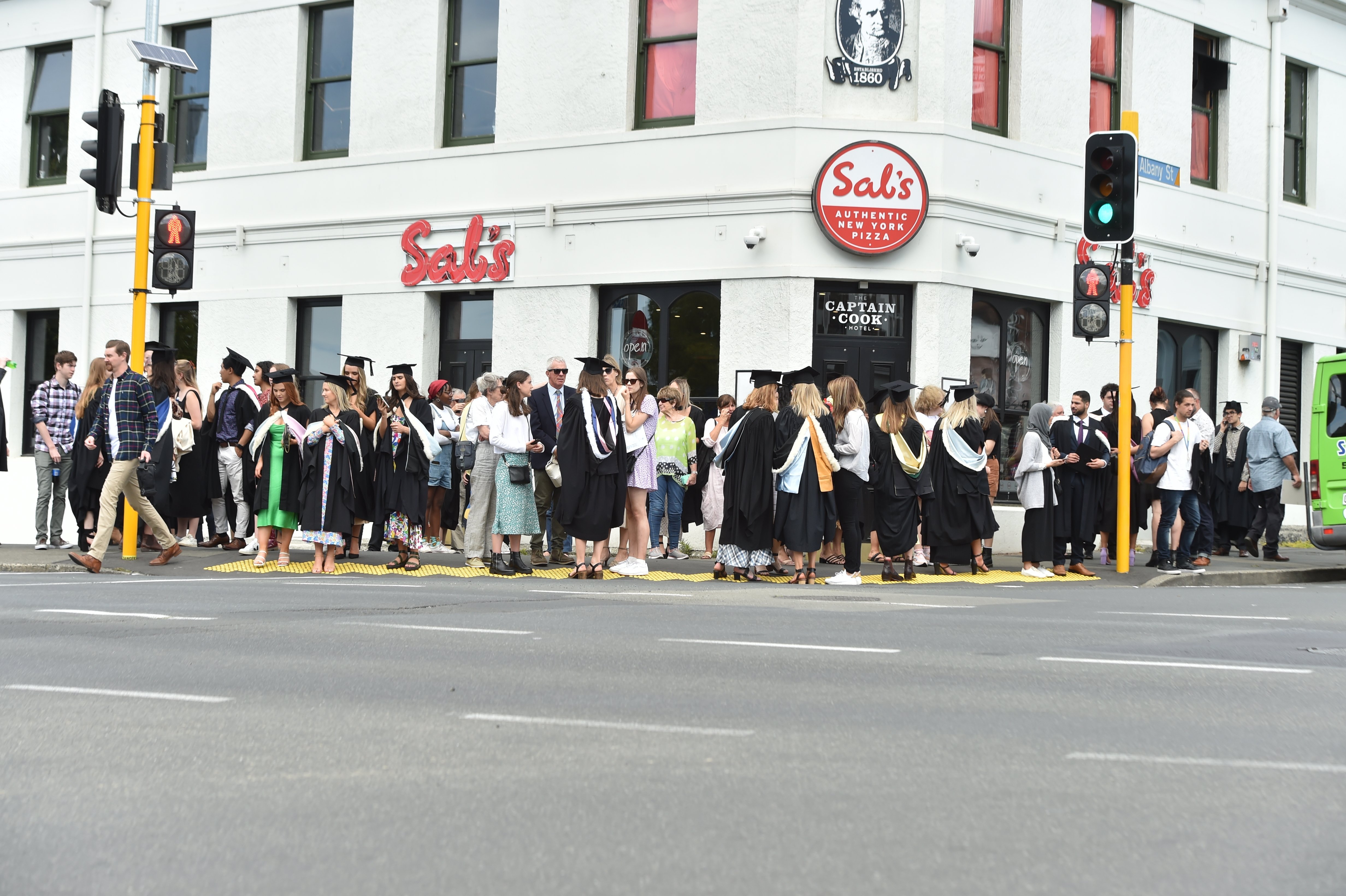 Students graduating last week were out and about with family and friends after the ceremonies...