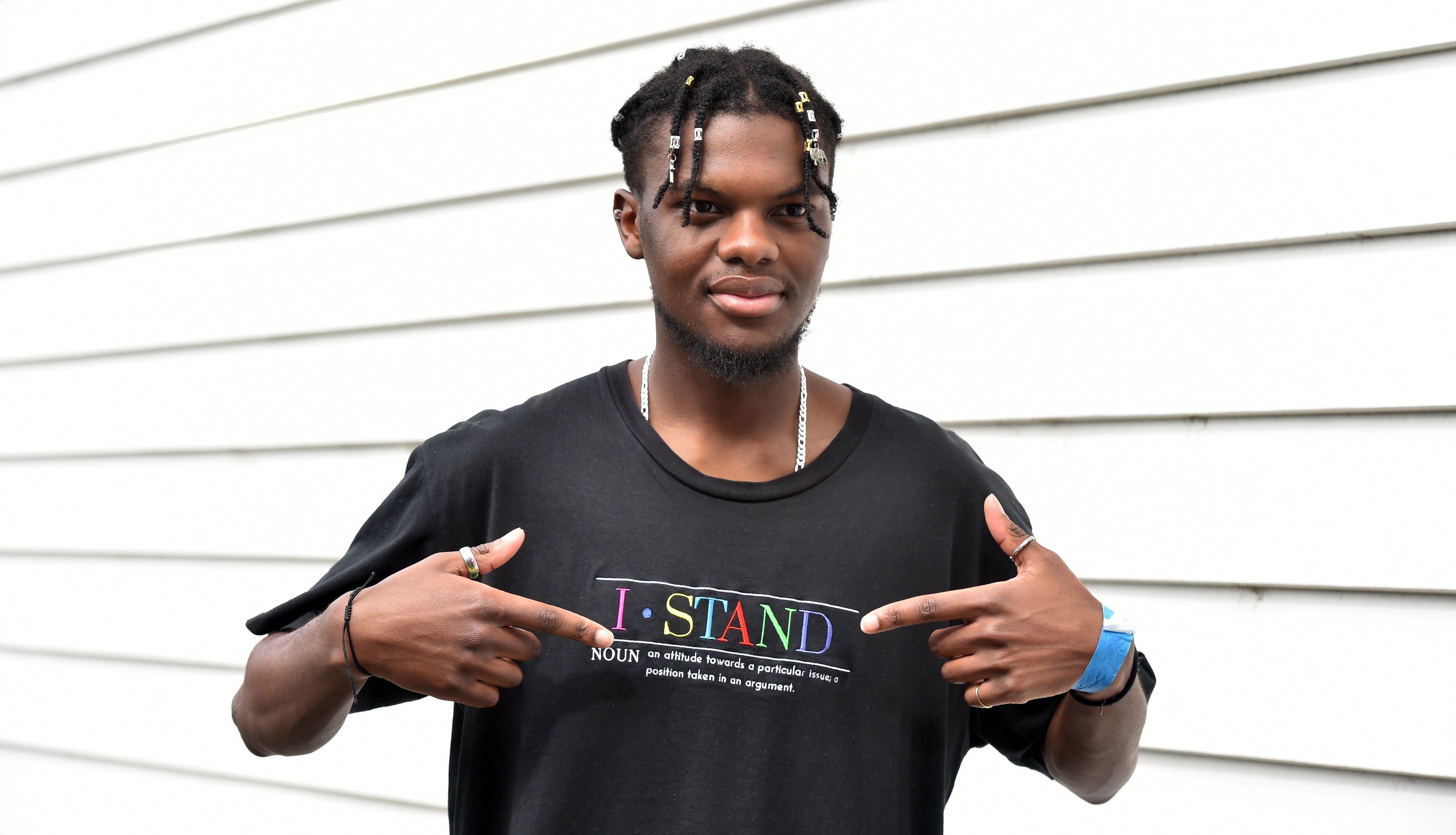 Black Lives Matter campaigner TJ Zimba. PHOTO: PETER MCINTOSH