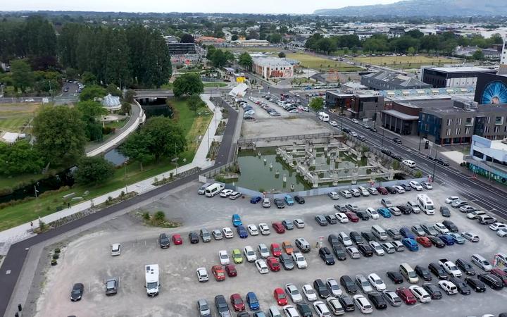 The site of the proposed new cathedral. Image: Catholic Diocese of Christchurch video