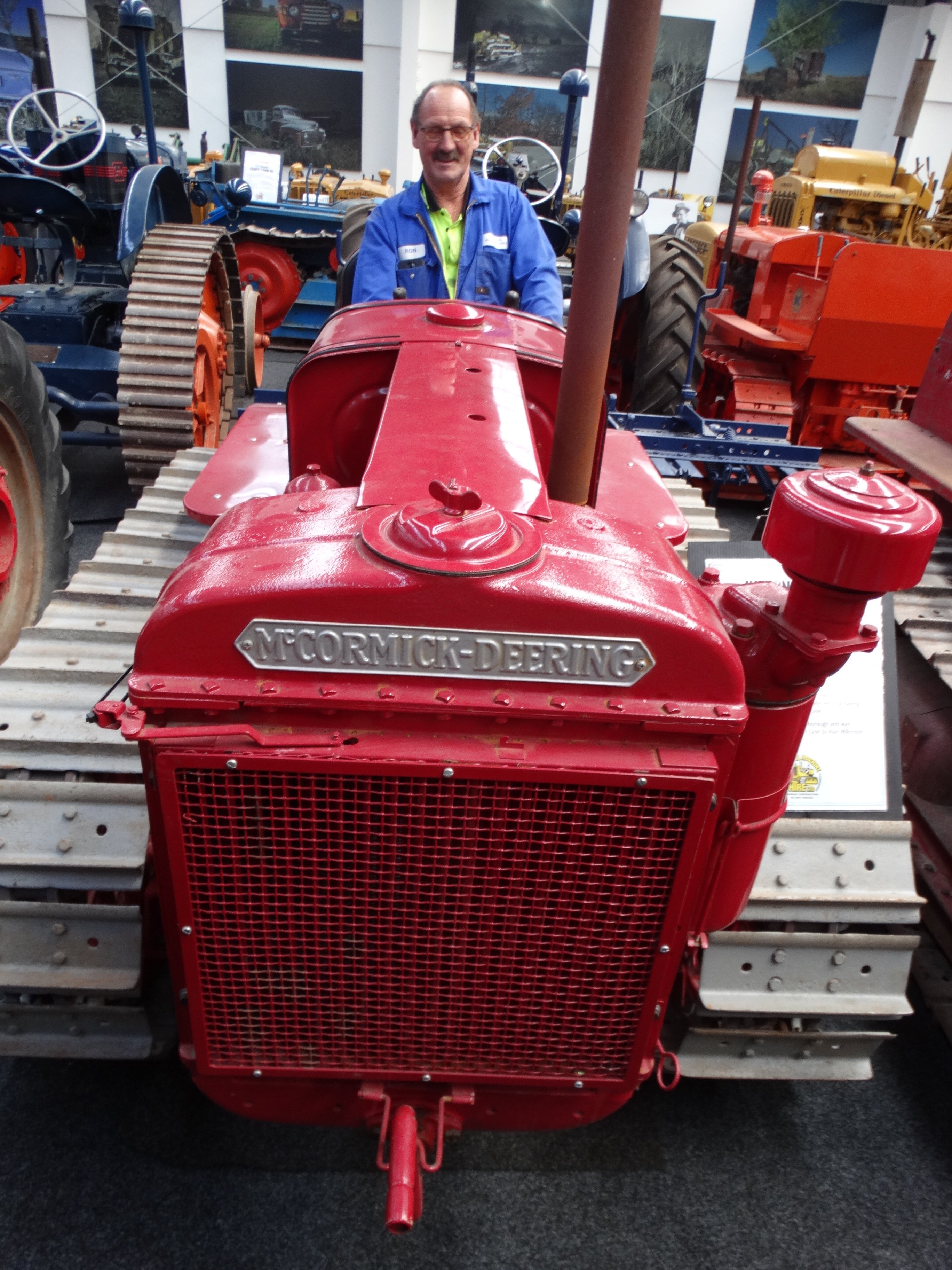 Ron Muir on a vintage T20 McCormick-Deering T20 crawler. PHOTO: MARK PRICE