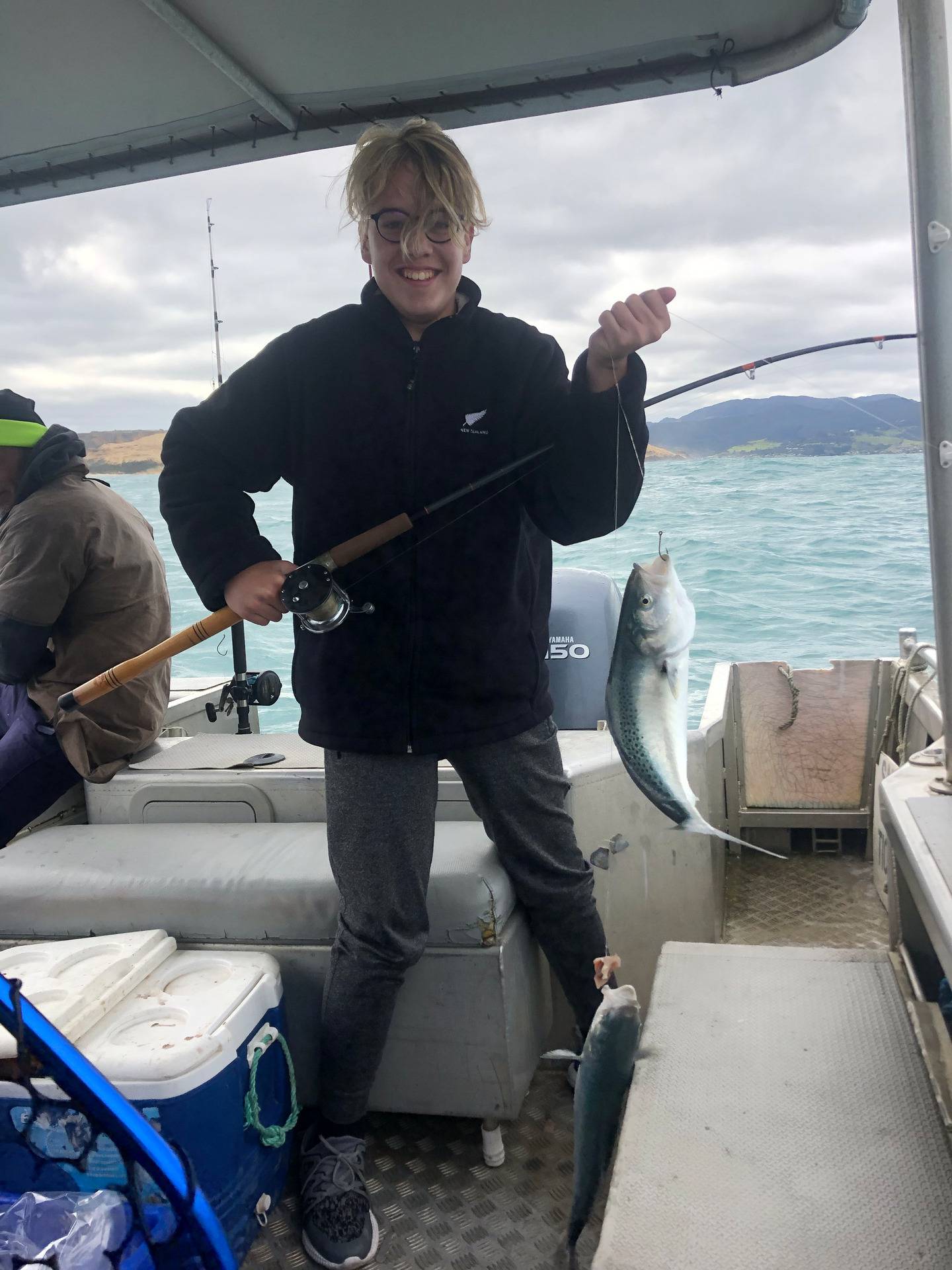 Dylan fishing in New Zealand. Photo: Supplied