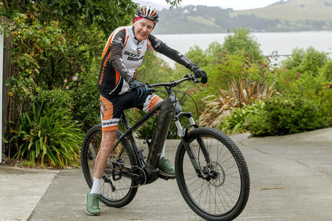 Eric Hunter, 87, is moving with the times, extending his leisurely pursuit of cycling with an...