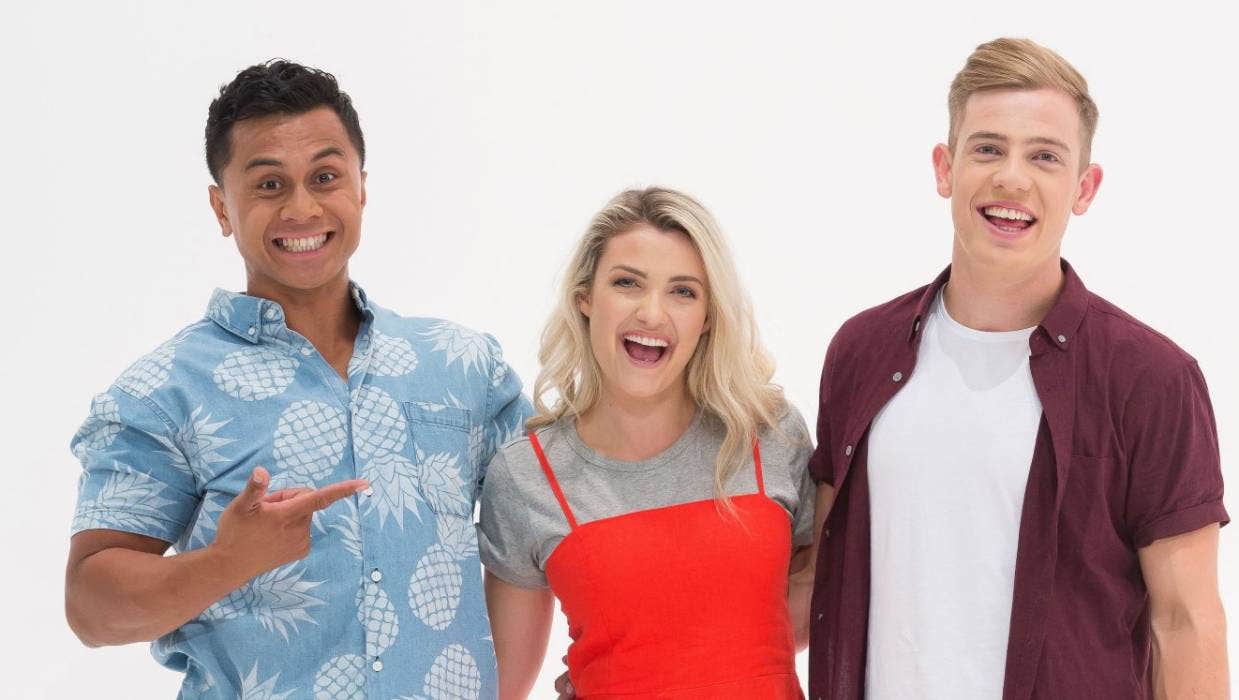What Now presenter Erin Wells, seen here with co-presenters Ronnie Taufao and Chris Kirk, returns...