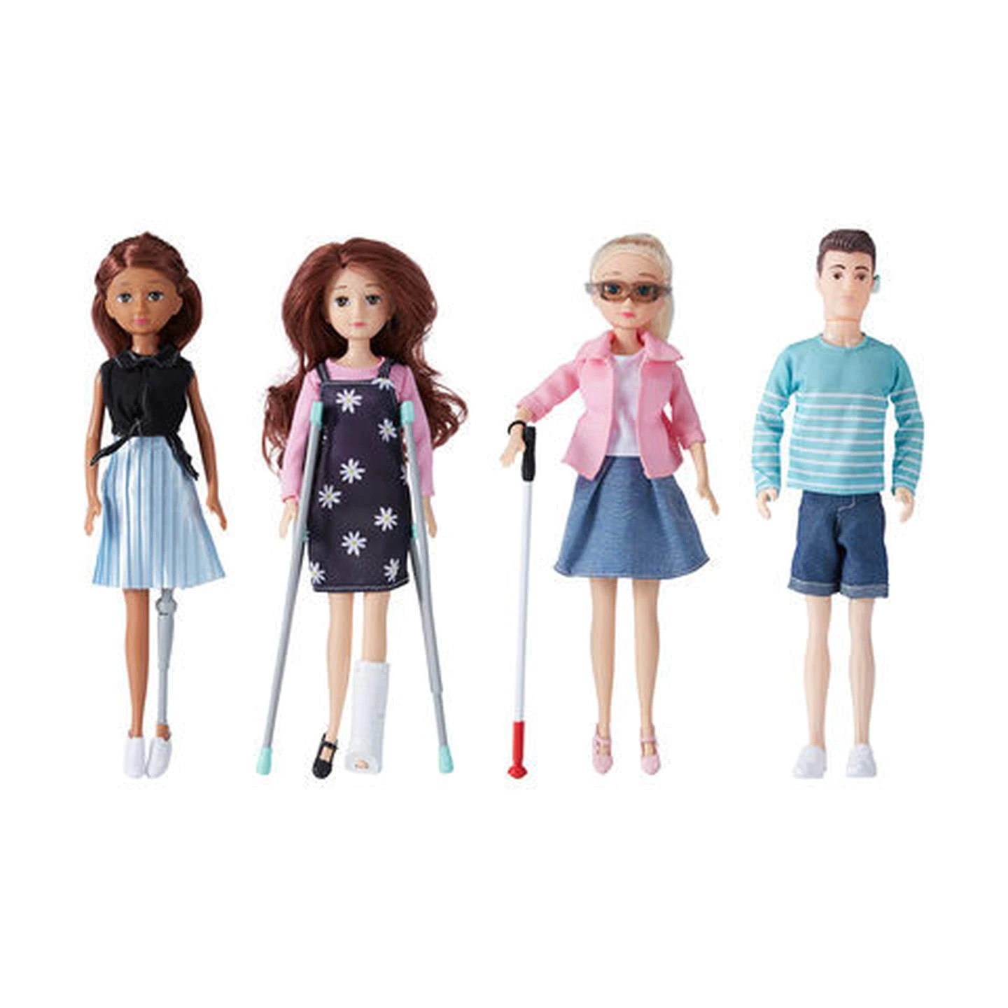 Kmart's new line of fashion dolls with disabilities how now grown. Photo: Kmart