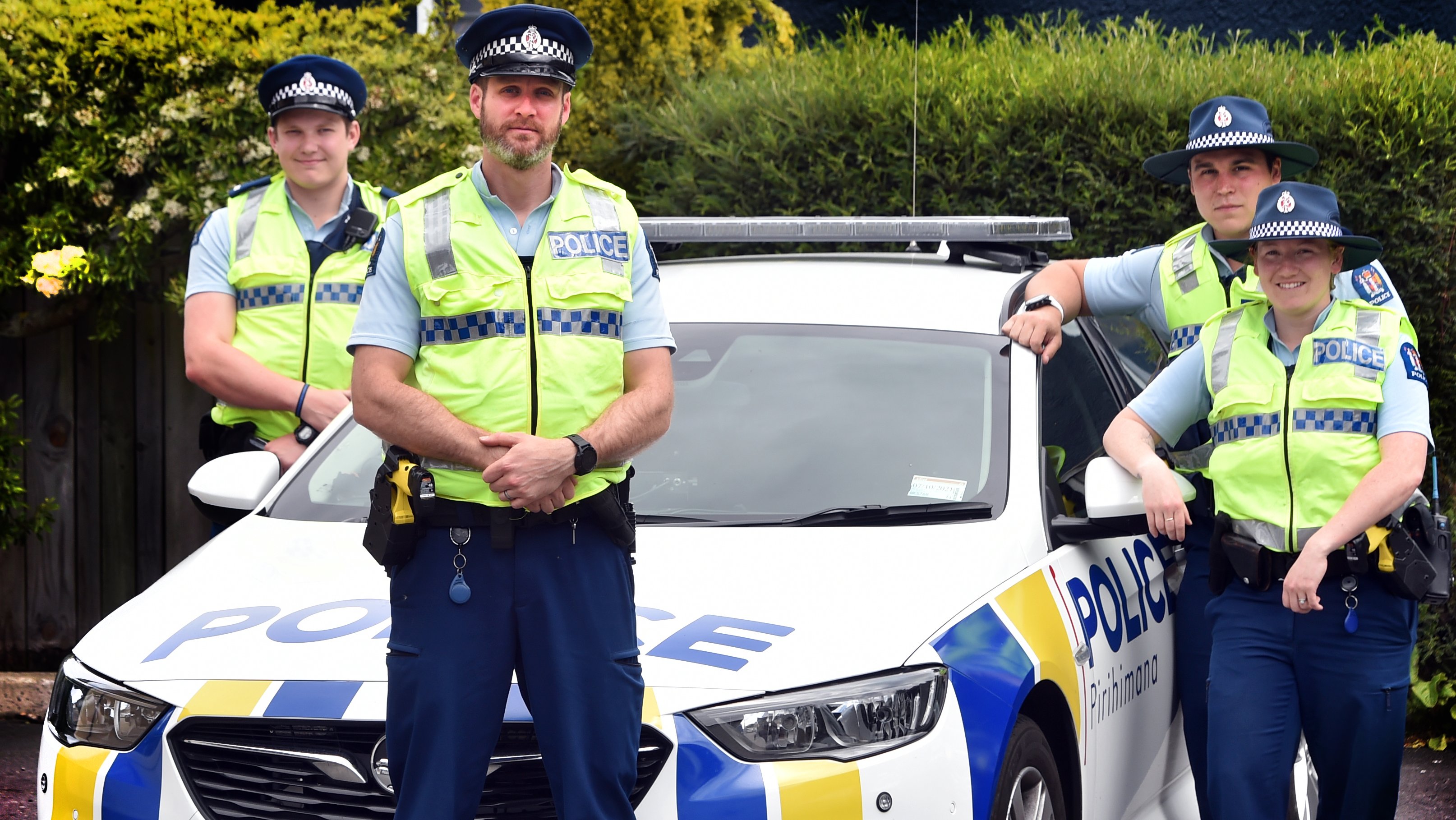 Members of the new Dunedin impaired drivers prevention team (from left) Constables Nathan Adam,...