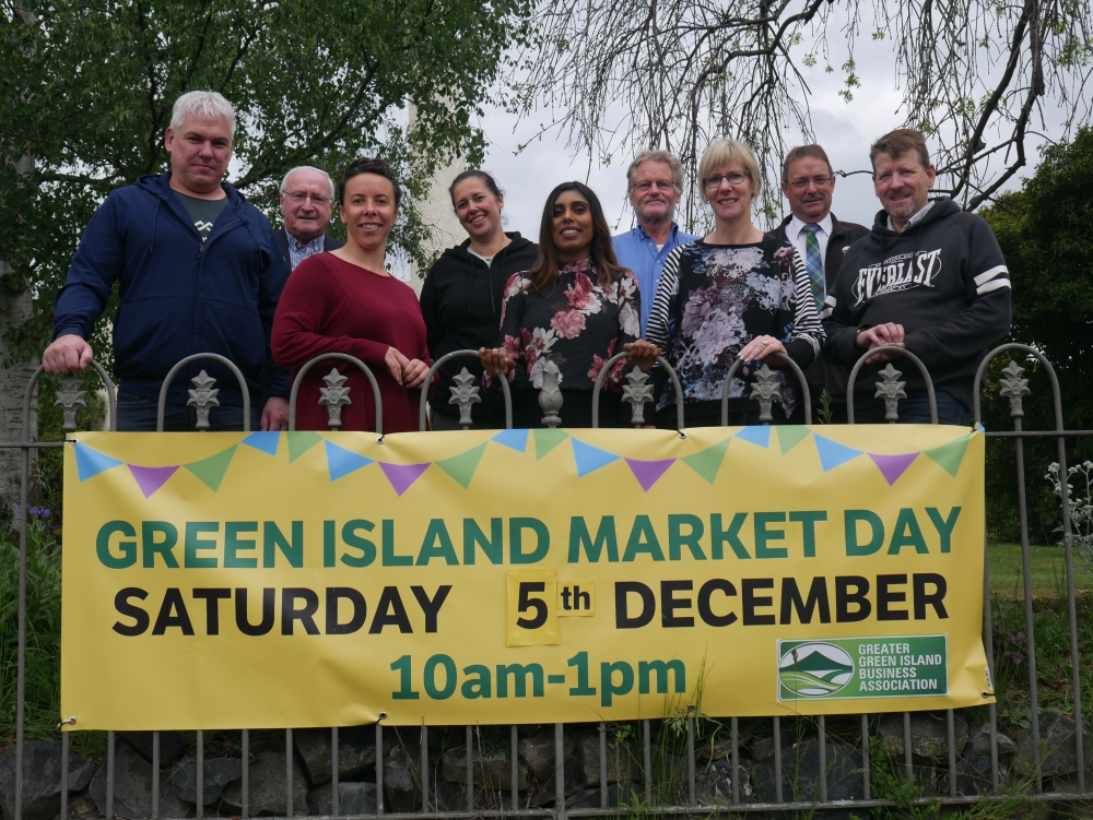 Greater Green Island Business Association members (back from left) Tony Hanning, Narelle Stewart,...