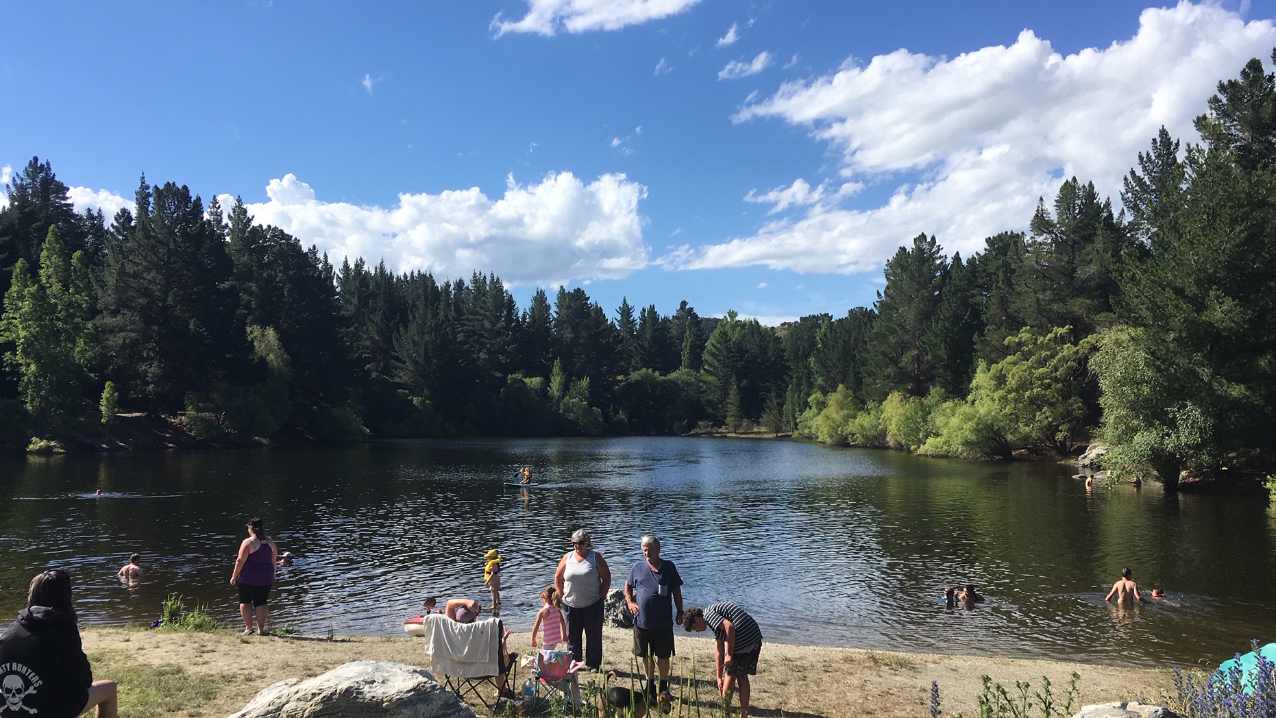 Pinders Pond is a popular swimming are near Roxburgh. Photo: ODT Pinders Pond is a popular swimming are near Roxburgh. Photo: ODT