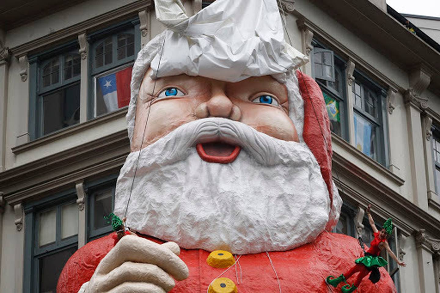 Santa in happier times. Photo: File