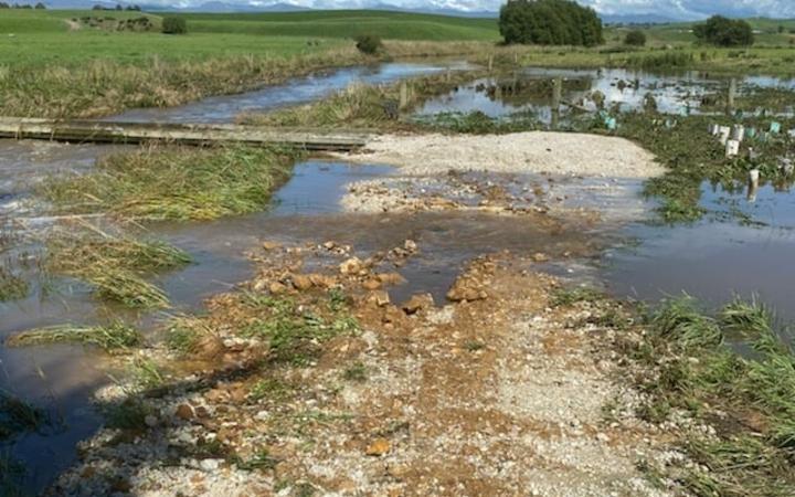 Flooding in Waitaki. Photo: Facebook / Waitaki District Council