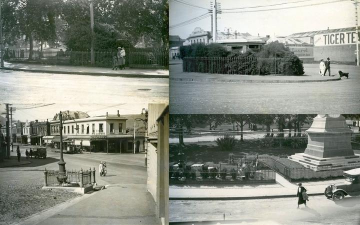 Dunedin toilets (clockwise from top left): the women's entrance in the Octagon; the Manor Place...