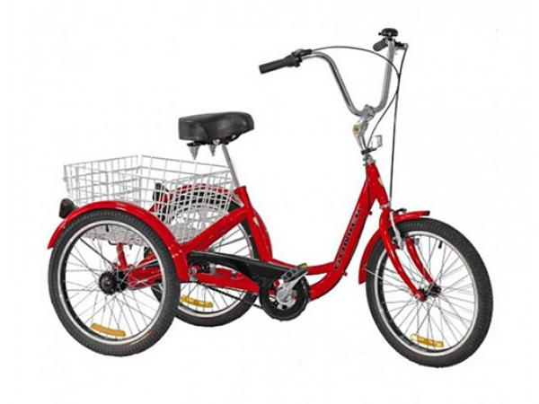 The stolen red Gomier tricycle. Photo: Police