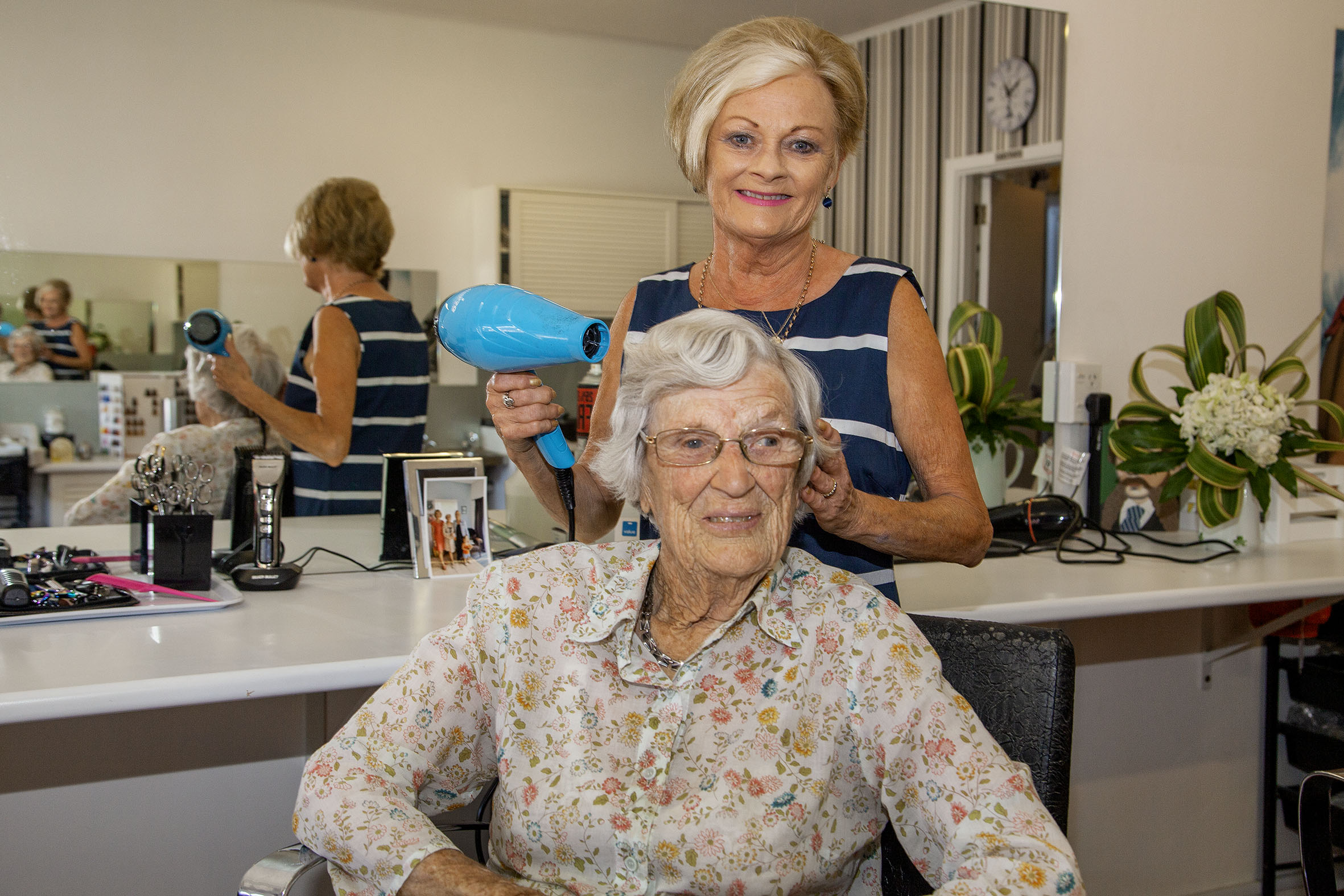 Margaret has been going to the salon ever since it opened. Photo: Geoff Sloan