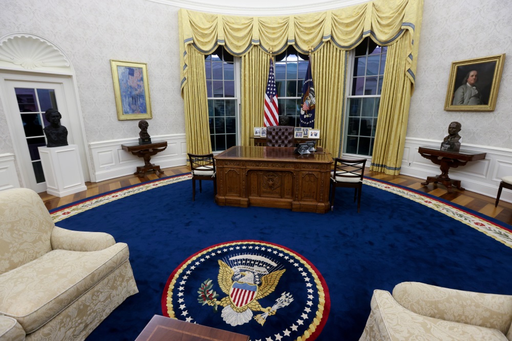 The Oval Office is the formal working space for the president. Photo: Reuters 
