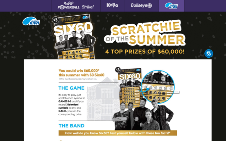Six60 have been criticised over their association with Lotto promotional material. Photo: Supplied