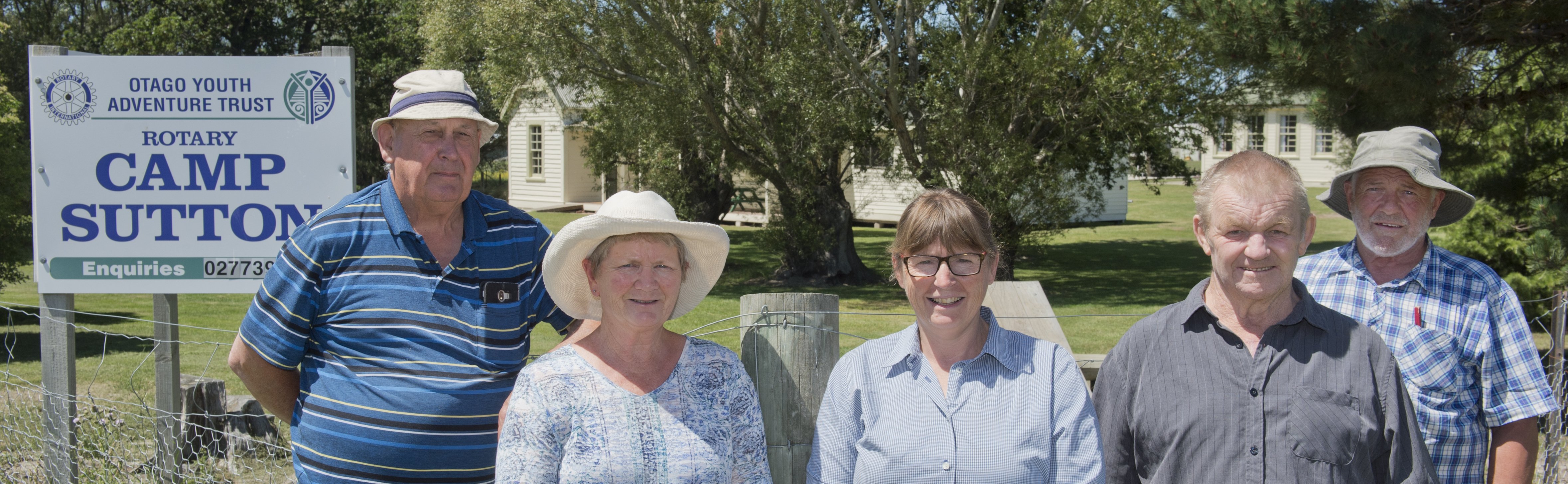 Middlemarch residents (from left) Ian and Linda MacKenzie, Kate Wilson, Jock Frew and Ian...